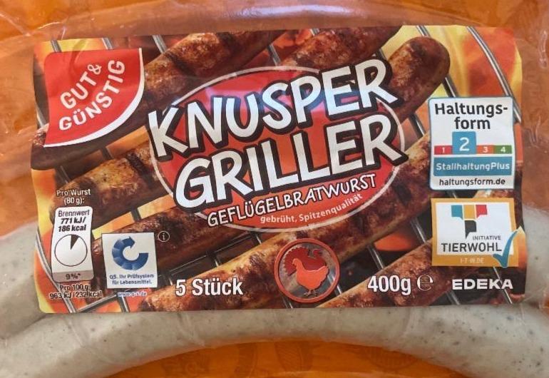 Фото - Knusper Griller Geflügelbratwurst Gut & Günstig