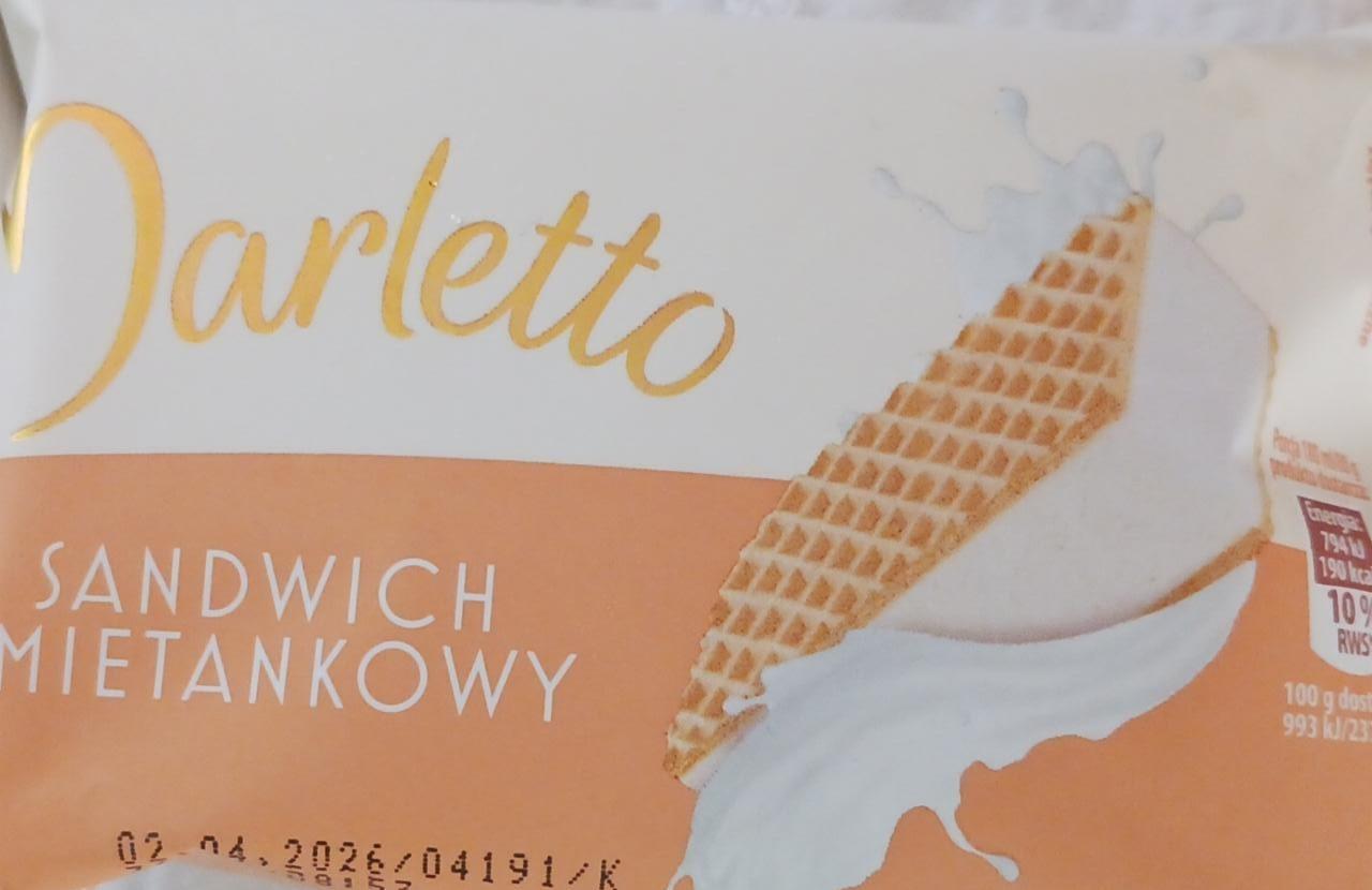 Фото - Морозиво вершковий сендвіч Sandwich smietankowy Marletto