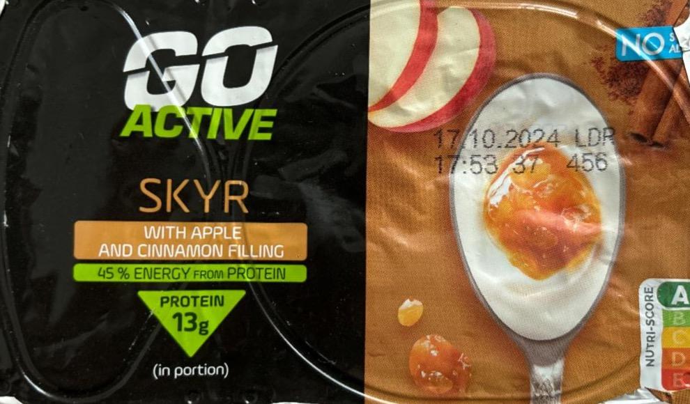 Фото - Skyr with apple and cinnamon filling protein Go Active