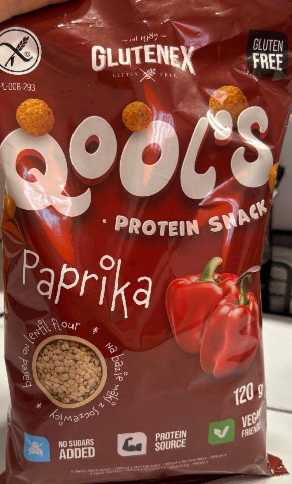 Фото - Qool's protein snack paprika Glutenex