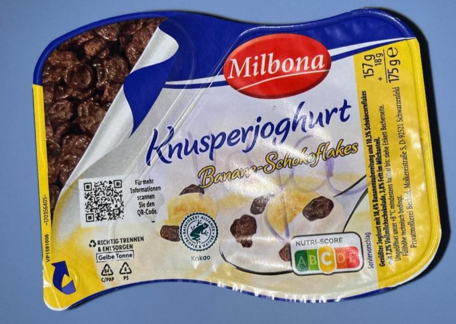 Фото - Knusper Joghurt Banane-Schokoflakes Milbona