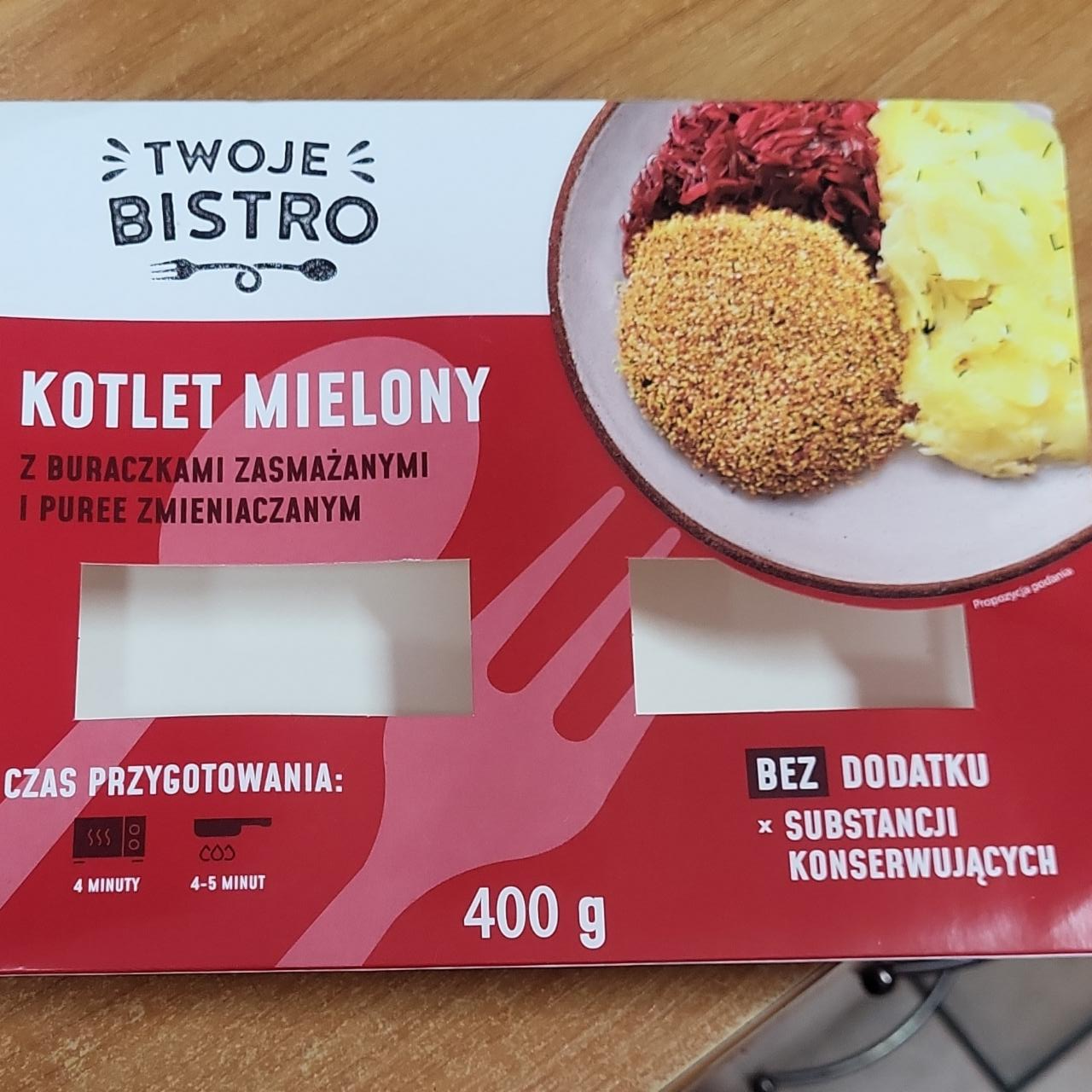 Фото - Kotlet mielony z buraczkami zasmazanymi I puree ziemniaczanym Twoje Bistro