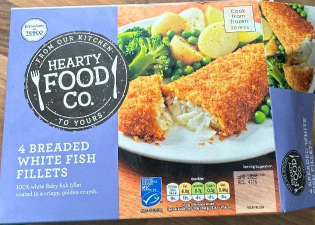 Фото - 4 breaded white fish fillets Hearty Food Co