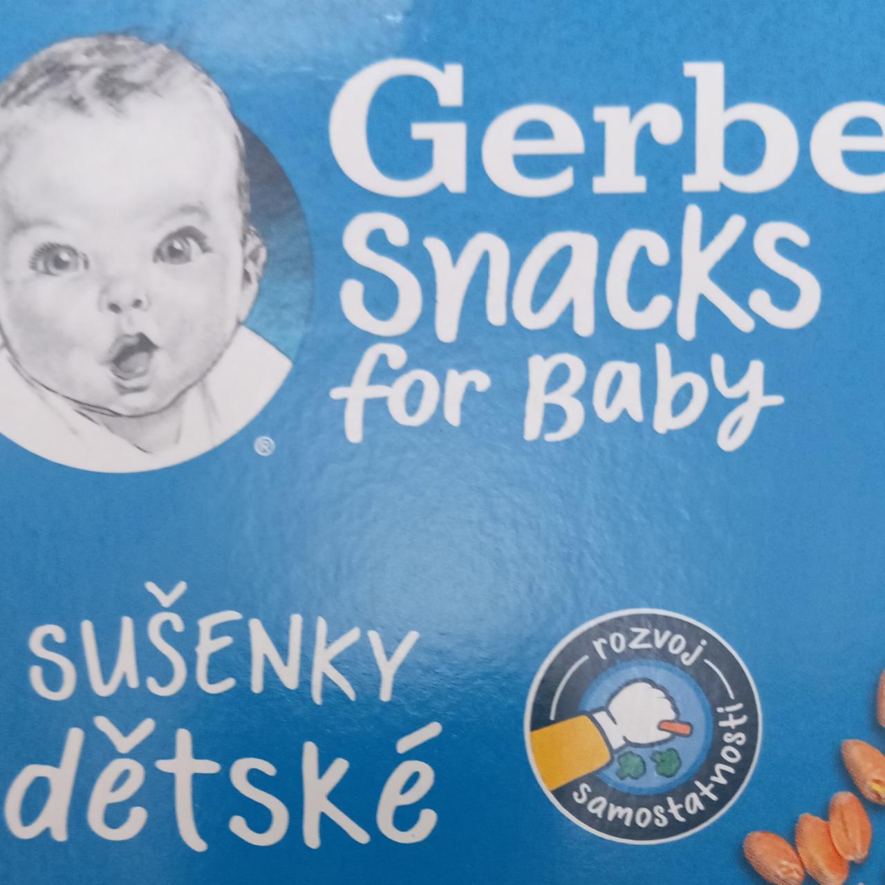 Фото - Snacks for baby sušenky dětské Gerber