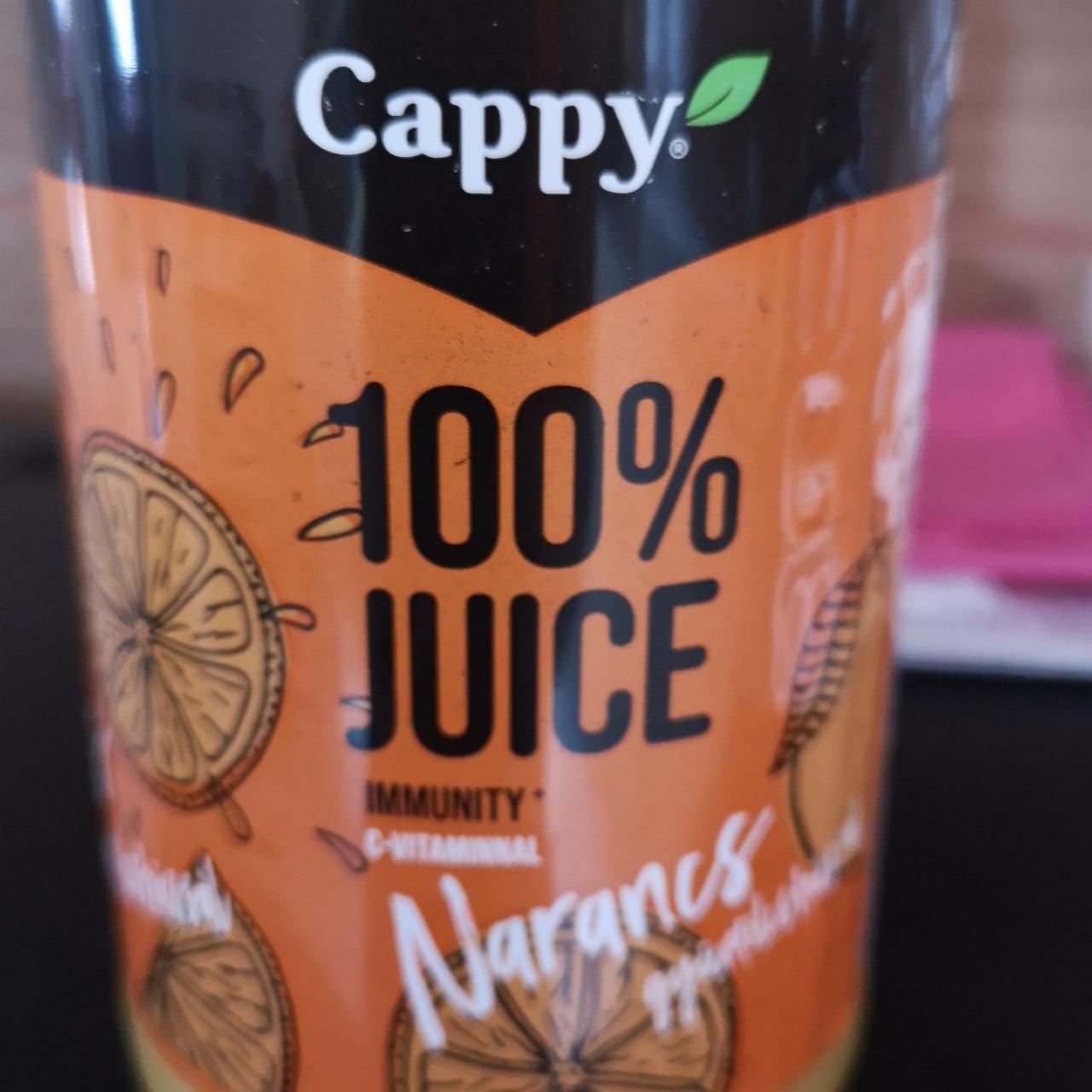 Фото - Narancs gyümölcshússal 100% juice Cappy