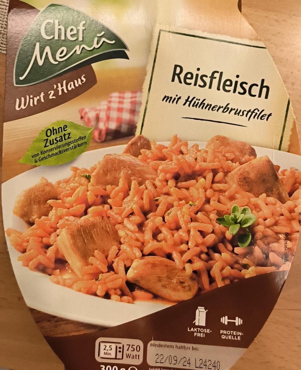 Фото - Reisfleisch mit Huhnerbrustfilet Chef Menu