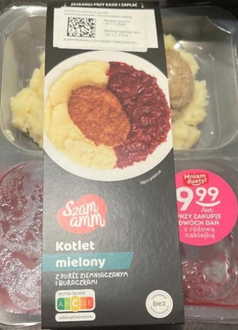 Фото - Kotlet mielony z puree ziemniaczanym i buraczkami Szam amm