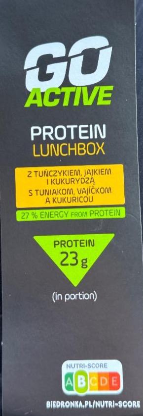 Фото - Protein lunchbox z tuńczykiem jajkiem i kukurydza Go Active