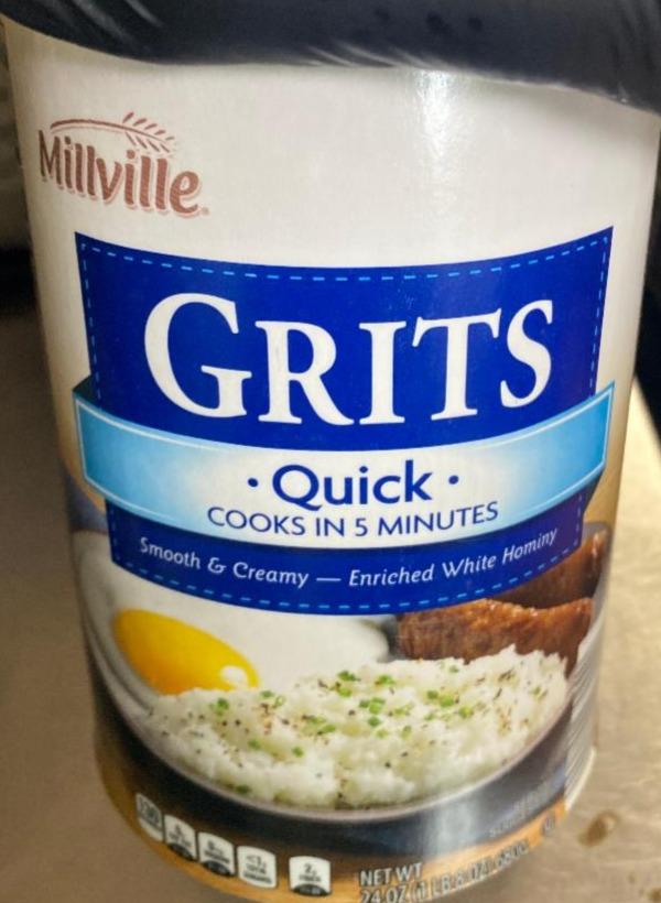 Фото - Grits quick smooth creamy enriched white homimy Millville