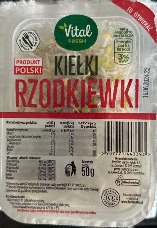 Фото - Kiełki Rzodkiewki Vital