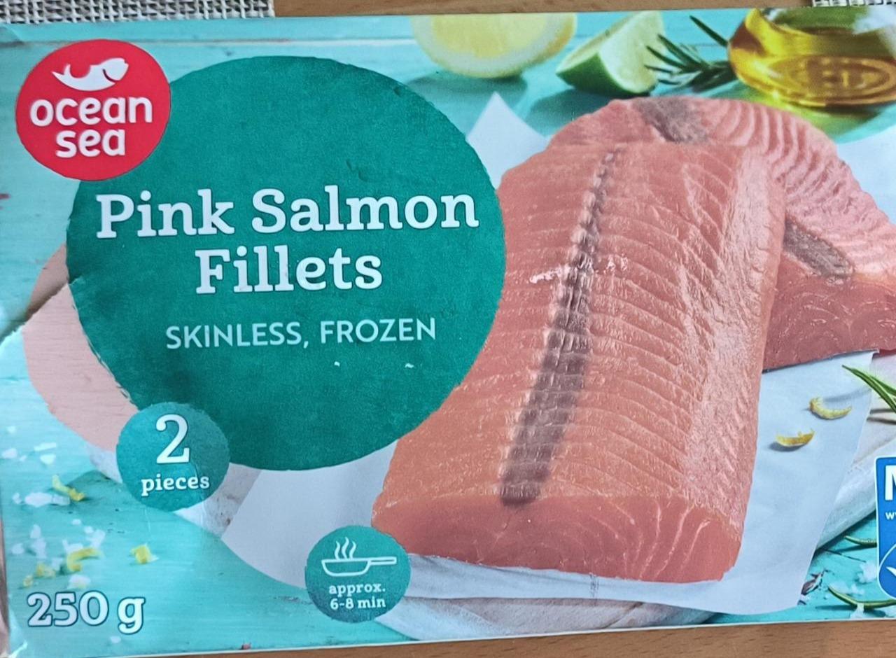 Фото - Pink Salmon Fillets Skinlees,Frozen Ocean Sea