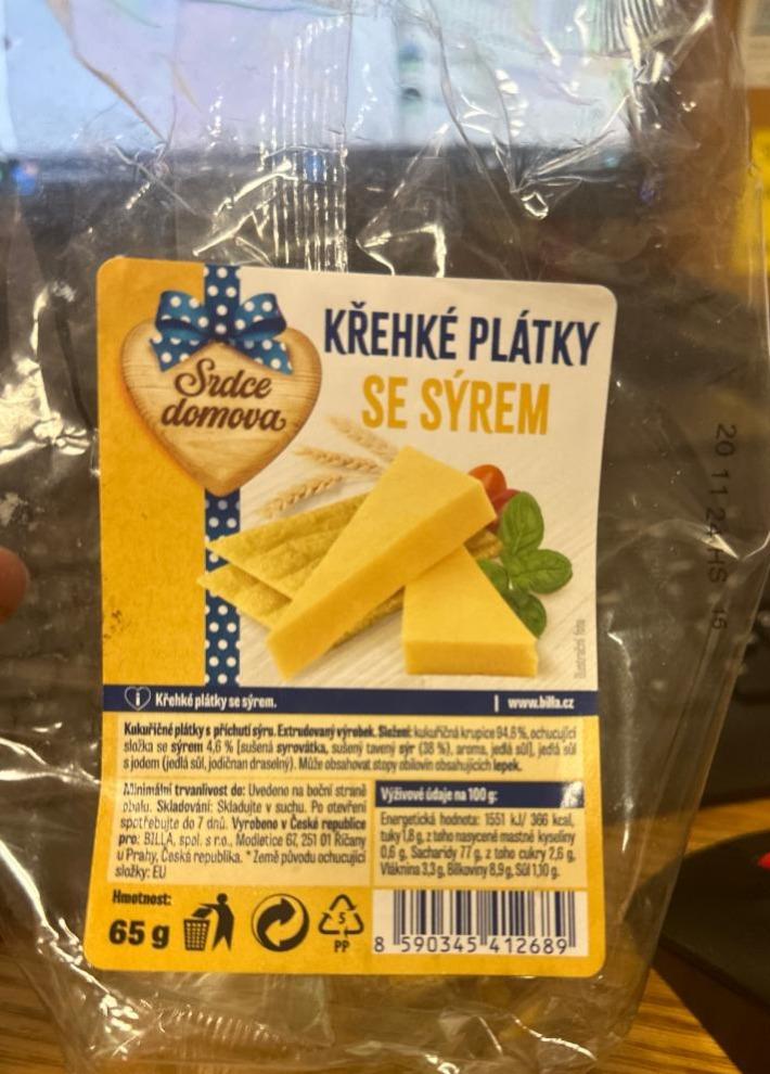 Фото - Křehké plátky se sýrem Srdce domova