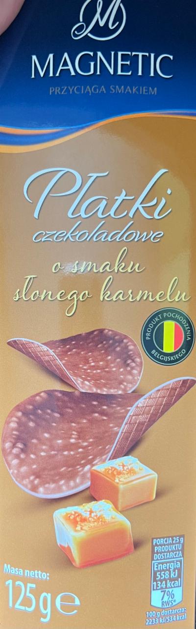 Фото - Чіпси шоколадні зі смаком солона карамель Magnetic