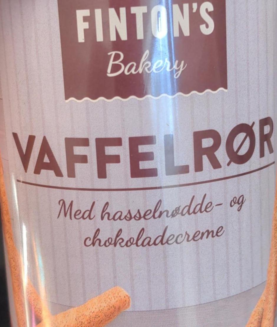 Фото - Vaffelrør vafler med 60% hasselnødder og chokoladecreme Finton’s