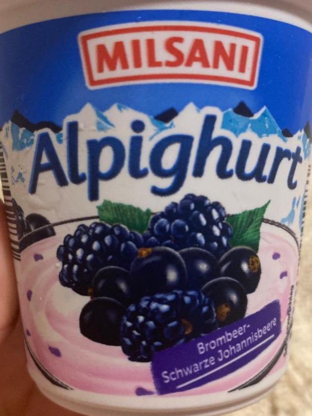 Фото - Alpighurt Brombeer Schwarze Johannisbeere Milsani