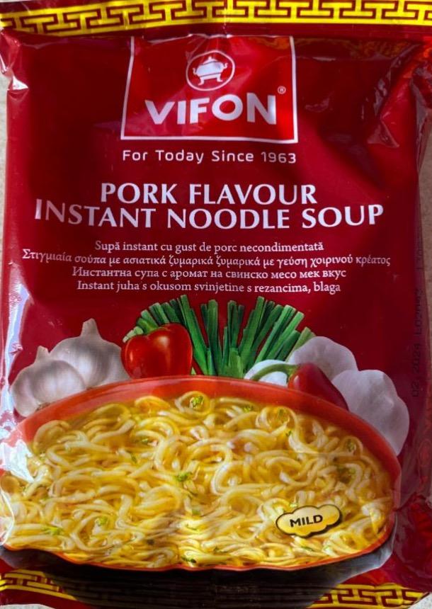 Фото - Pork flavour instant noodle soup Vifon