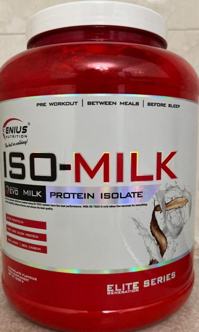 Фото - ISO-Milk Protein isolate Chocolate flavour Genius Nutrition