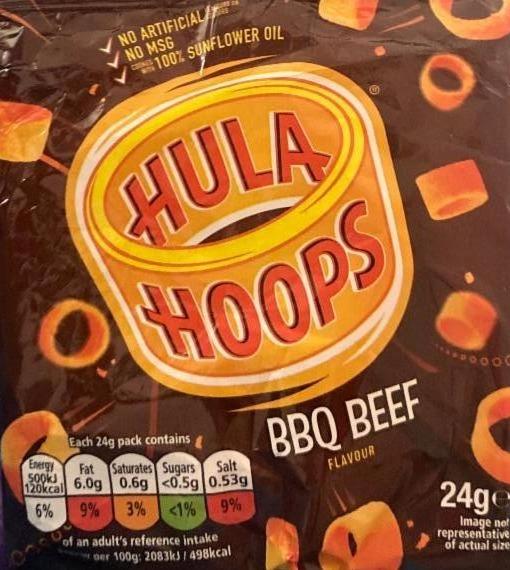 Фото - Чипси BBQ Beef Hula Hoops