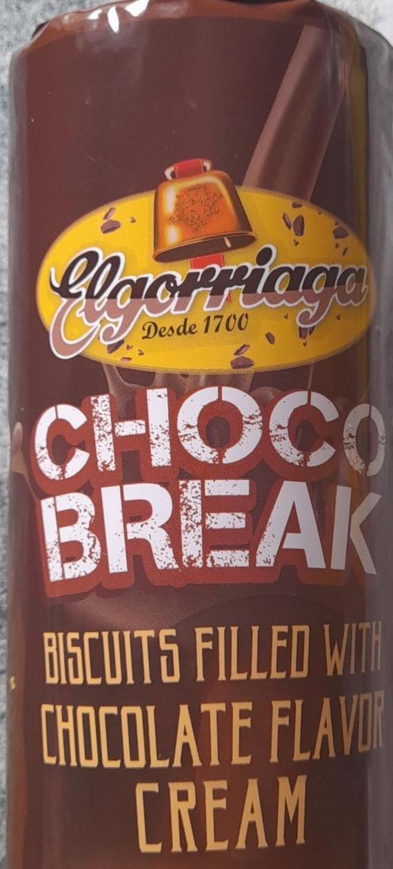 Фото - Choco break biscuits filled with chocolate flavor cream Elgorriaga