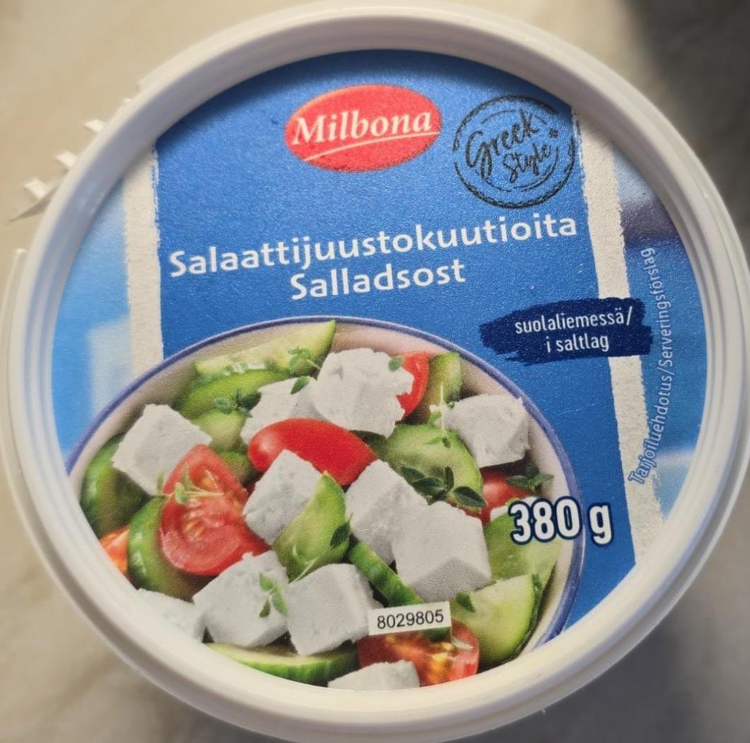 Фото - Salaattijuustokuutioita salladsost Milbona