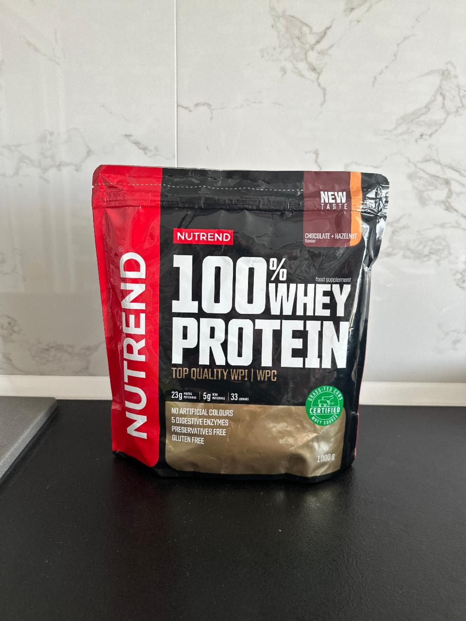 Фото - 100% whey protein chocolate + hazelnut flavour Nutrend