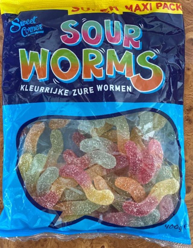 Фото - Sour Worms Kleurrijke Zure Wormen Sweet Corner