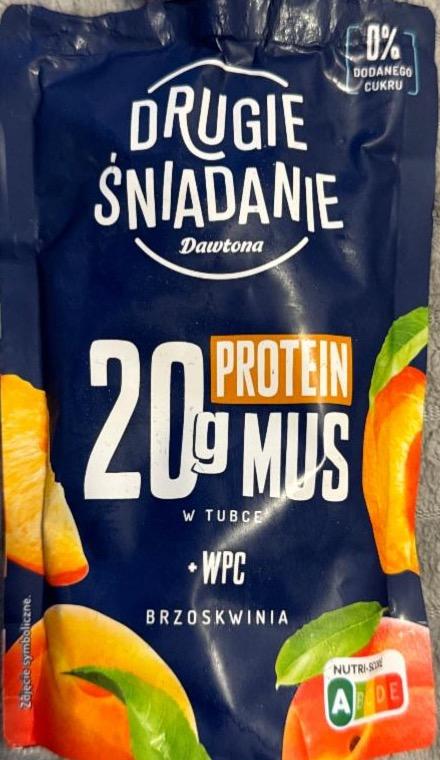 Фото - Drugie śniadanie protein mus brzoskwinia Dawtona