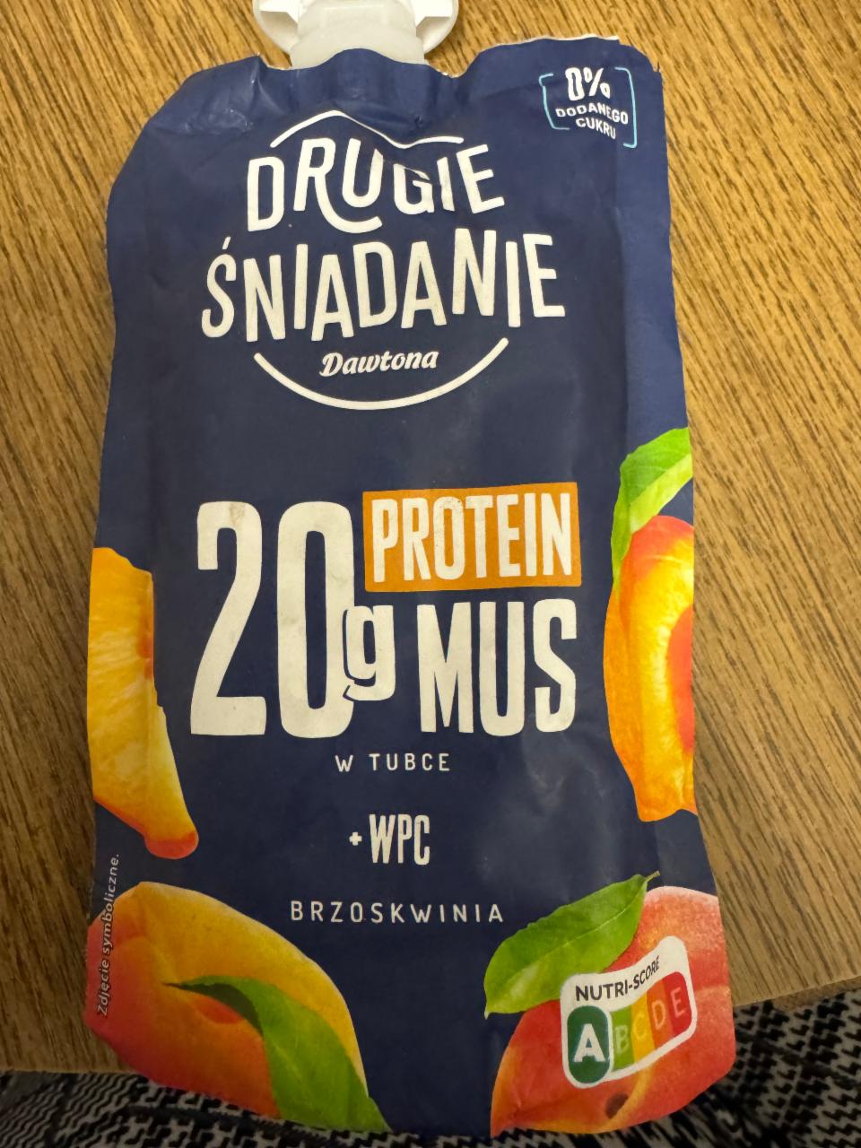 Фото - Drugie śniadanie protein mus brzoskwinia Dawtona