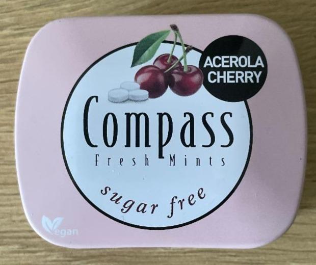 Фото - Льодяники вишневі Fresh Mints без цукру Compass