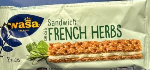 Фото - Sandwich cheese & french herbs Wasa