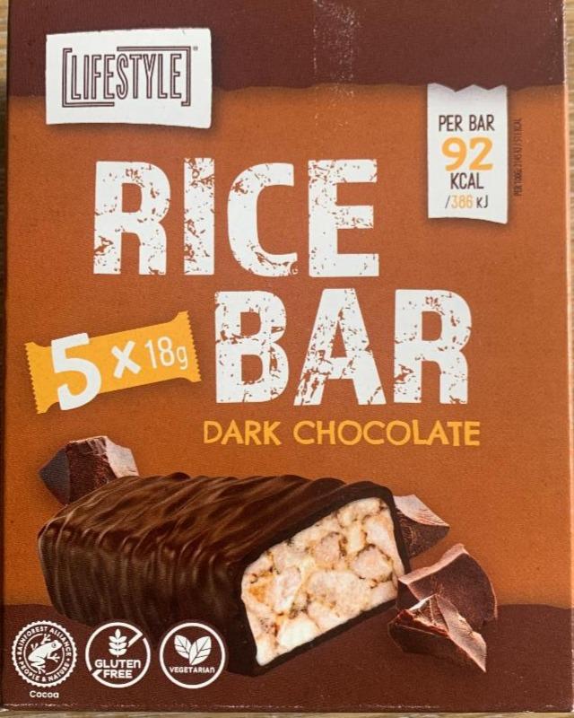 Фото - Rice bar dark chocolate Lifestyle