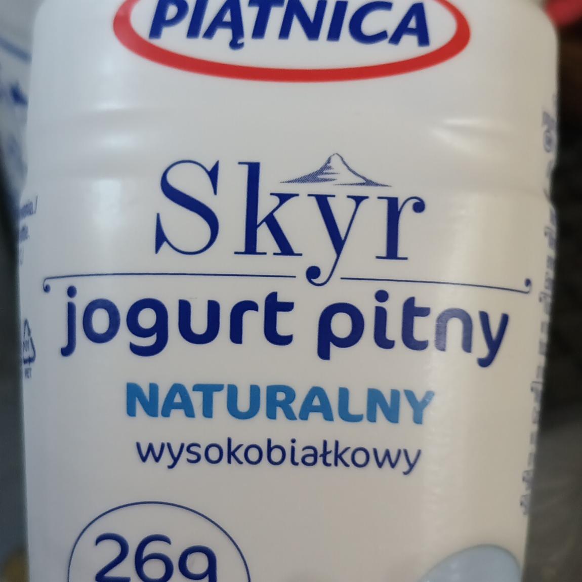 Фото - Skyr jogurt pitny naturalny wysokobiałkowy Piątnica