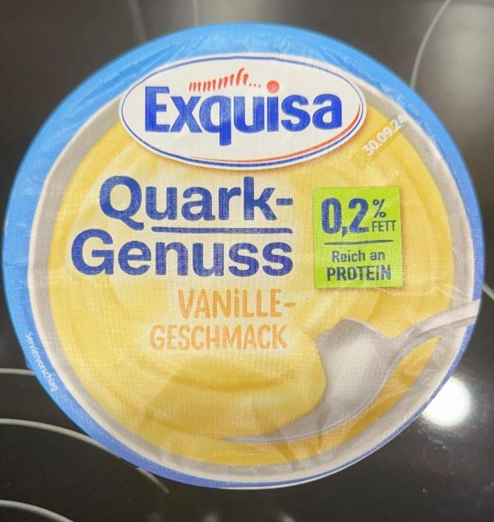 Фото - Десерт сирковий ванільний Quark-Genuss Vanille-Geschmack Exquisa