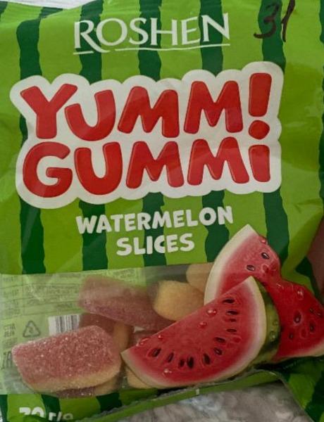 Фото - Цукерки желейні Watermelon slices Yummi Gummi Roshen