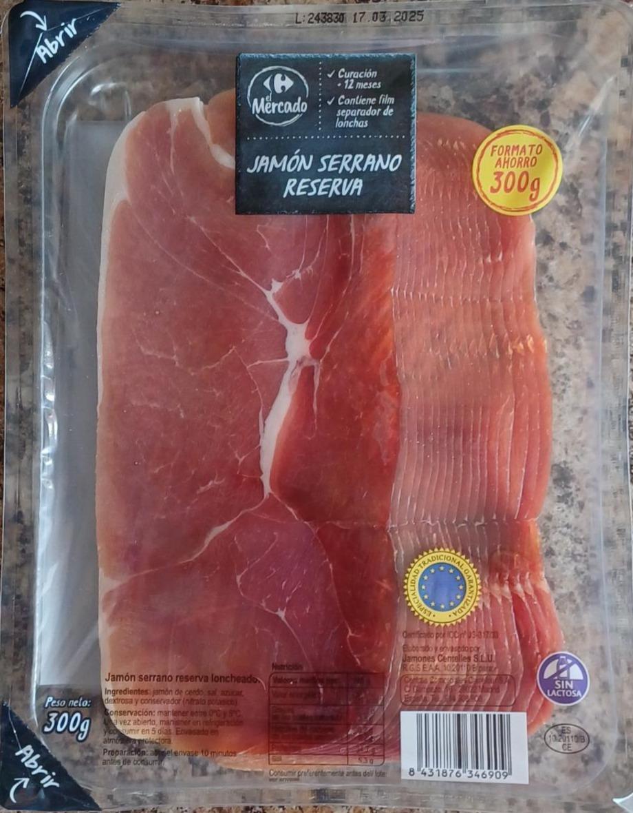 Фото - Jamon Serrano Reserva Carrefour El Mercado