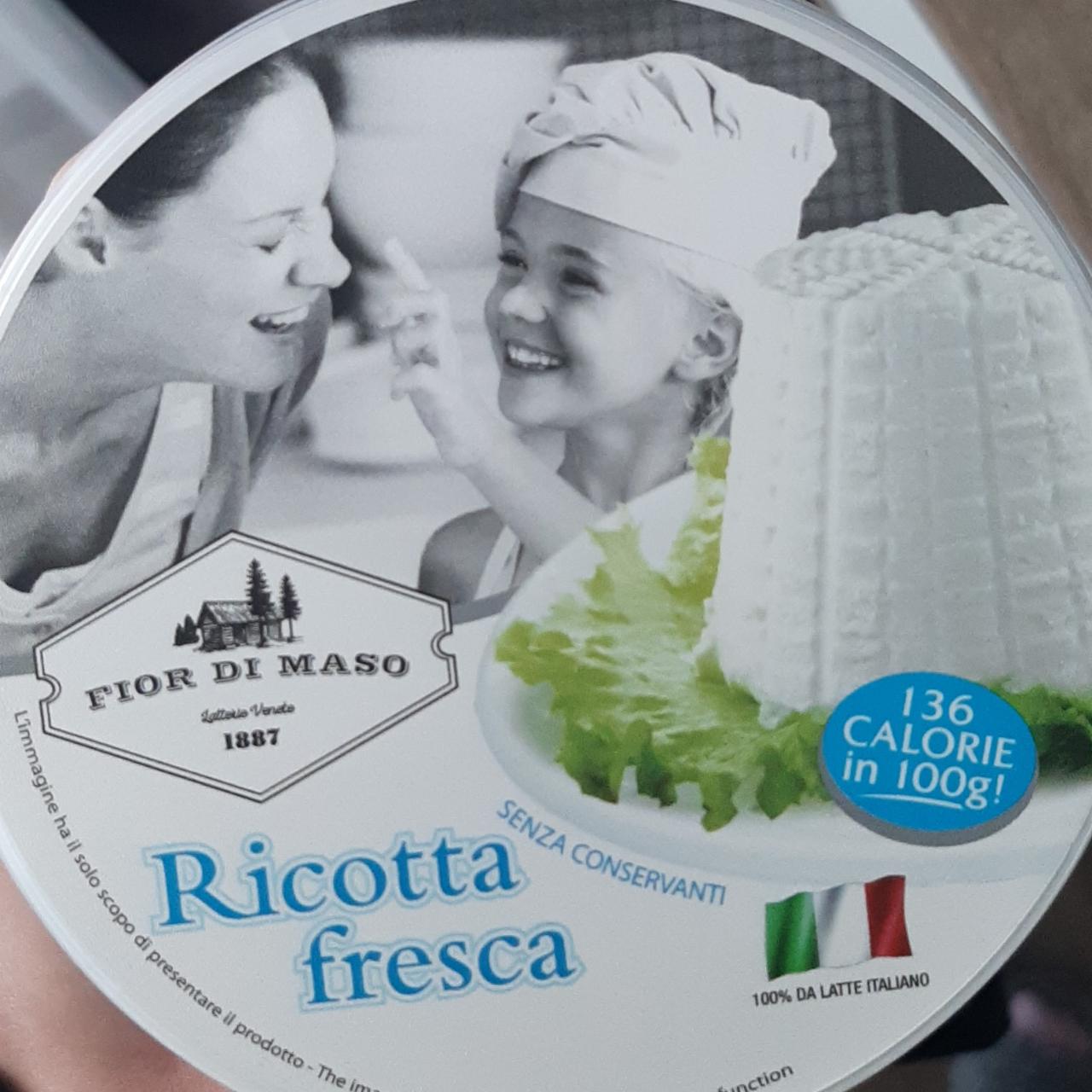 Фото - Сир м'який Рікотта Ricotta Fresca Fior Di Maso