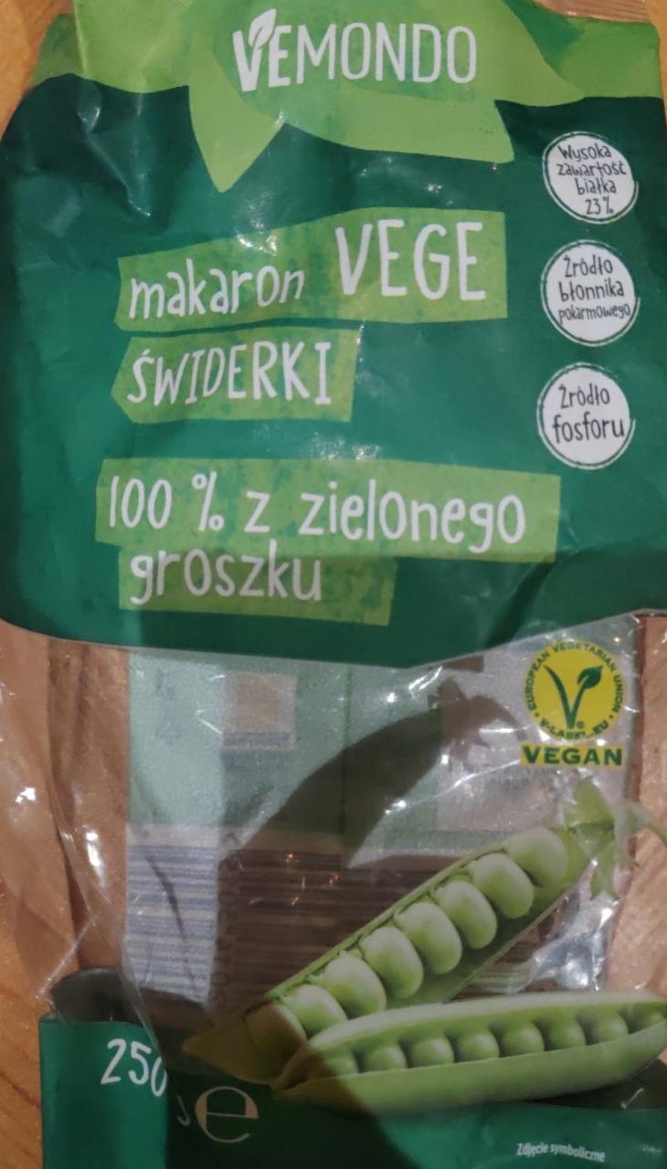 Фото - Makaron Vege Swiderki 100% z zielonego groszku Vemondo