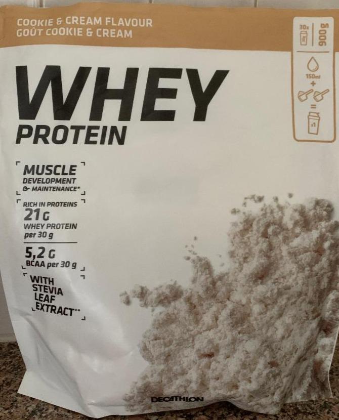 Фото - Протеїн Whey Protein Cookie & Cream Decathlon