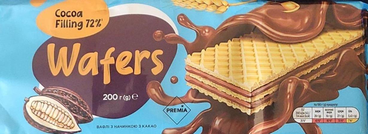 Фото - Wafers cocoa filling 72% Premia