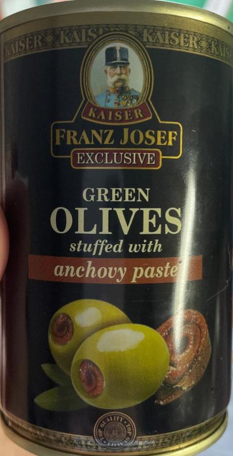 Фото - Green Olives stuffed with anchovy paste Kaiser Franz Josef exclusive