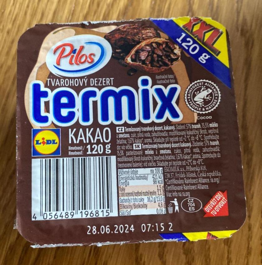 Фото - Termix tvarohový dezert Kakao Pilos