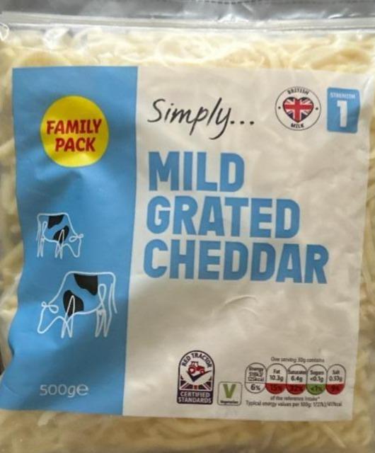 Фото - Mild grated cheddar Simply