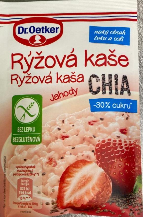 Фото - Rýžová kaše chia jahody Dr.Oetker