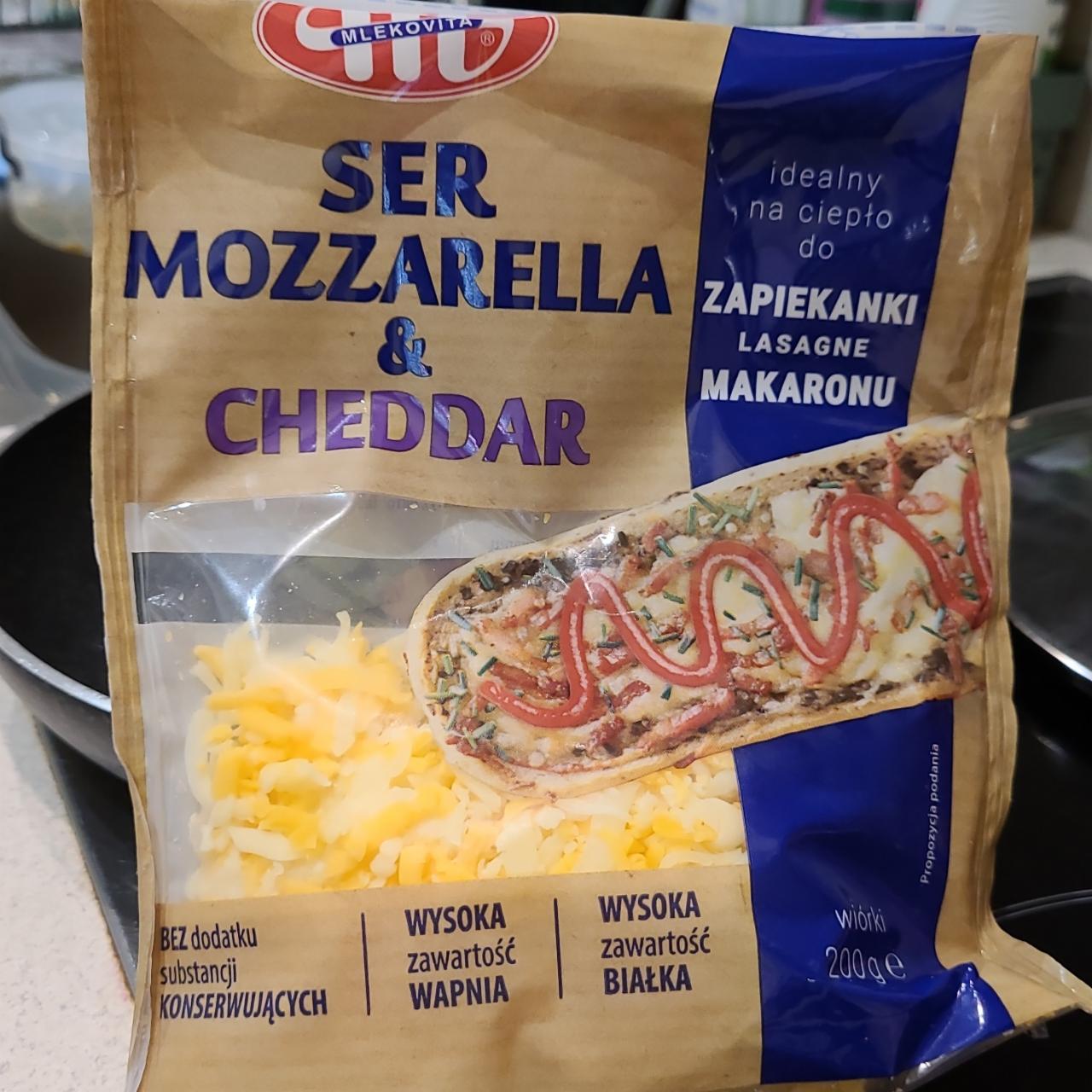 Фото - Сир Mozzarella & Cheddar Mlekovita