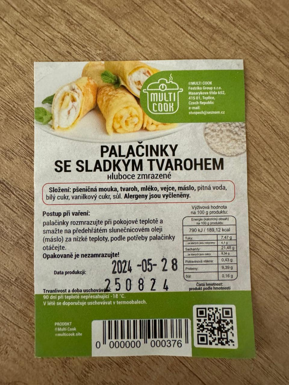 Фото - Palacinky se sladkym tvarohem Multi Cook