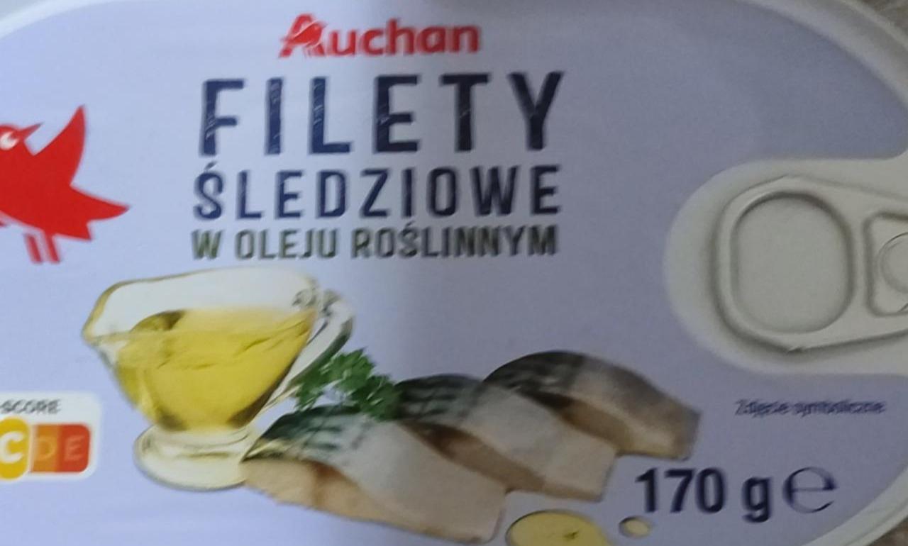 Фото - Filety śledziowe w oleju Auchan