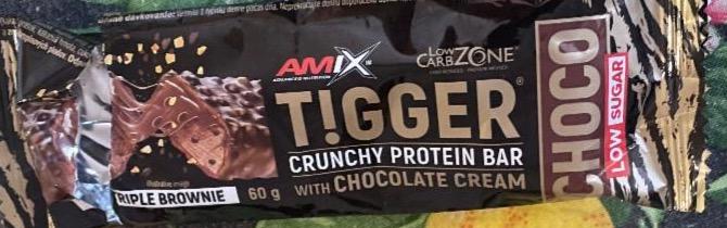 Фото - Tiger crunchy protein bar with chocolate cream triple brownie Amix advanced nutrition