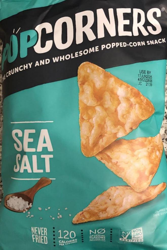 Фото - Sea salt popped-corn snacks Medora Snacks Llc