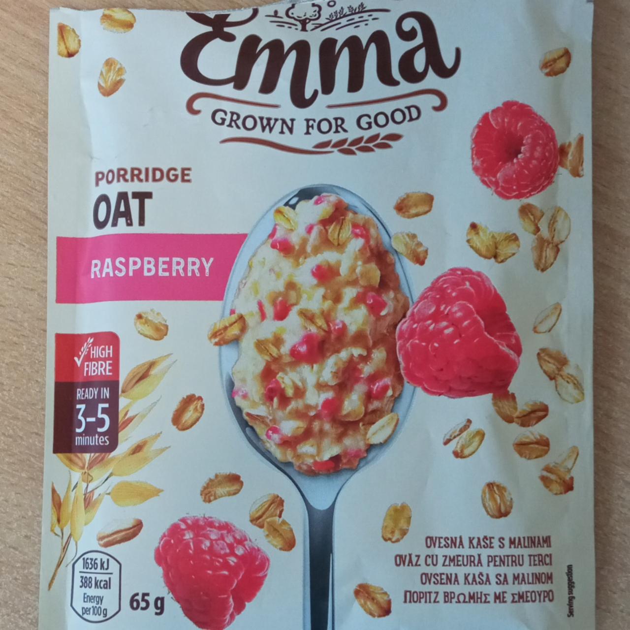 Фото - Каша вівсяна Porridge Oat Raspberry Emma