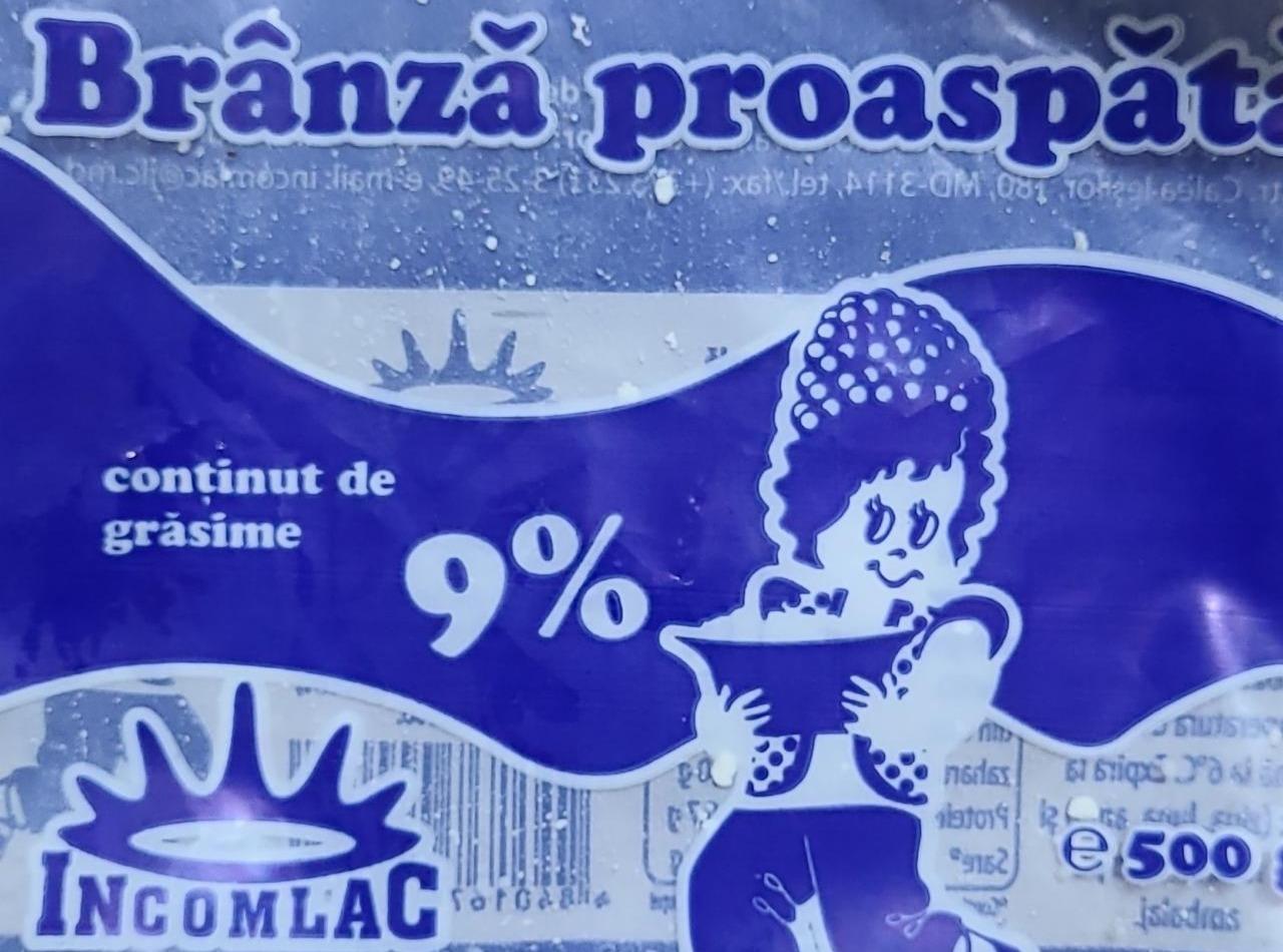 Фото - Brânză Proaspătă 9% Incomlac